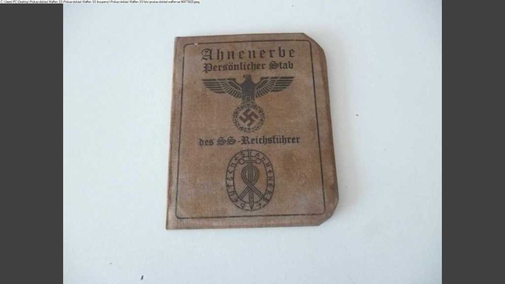 Průkaz Waffen SS