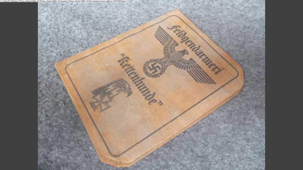Průkaz vojáka Waffen SS