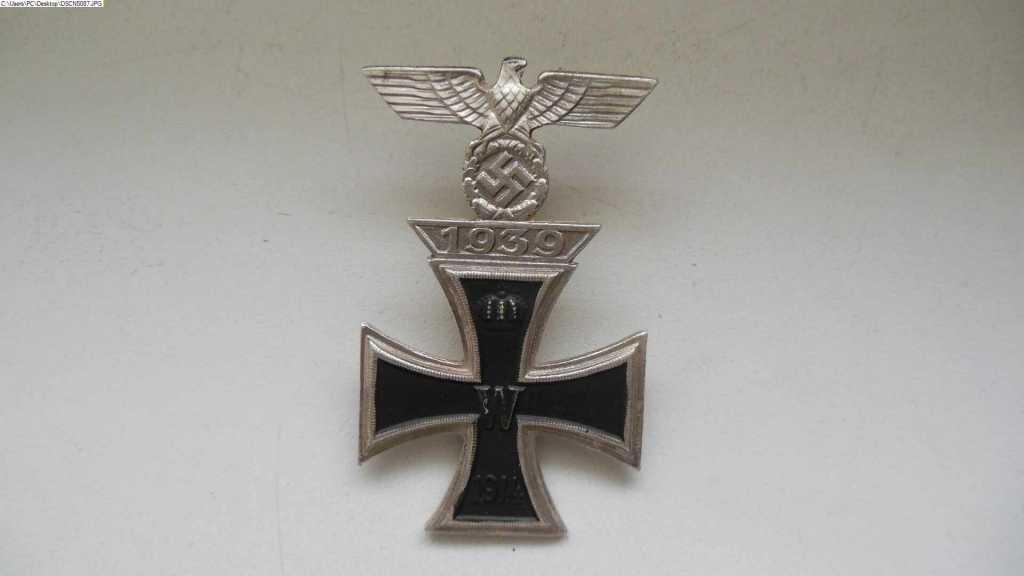 Německý železný kříž 1. třídy s opakovací sponou 1
